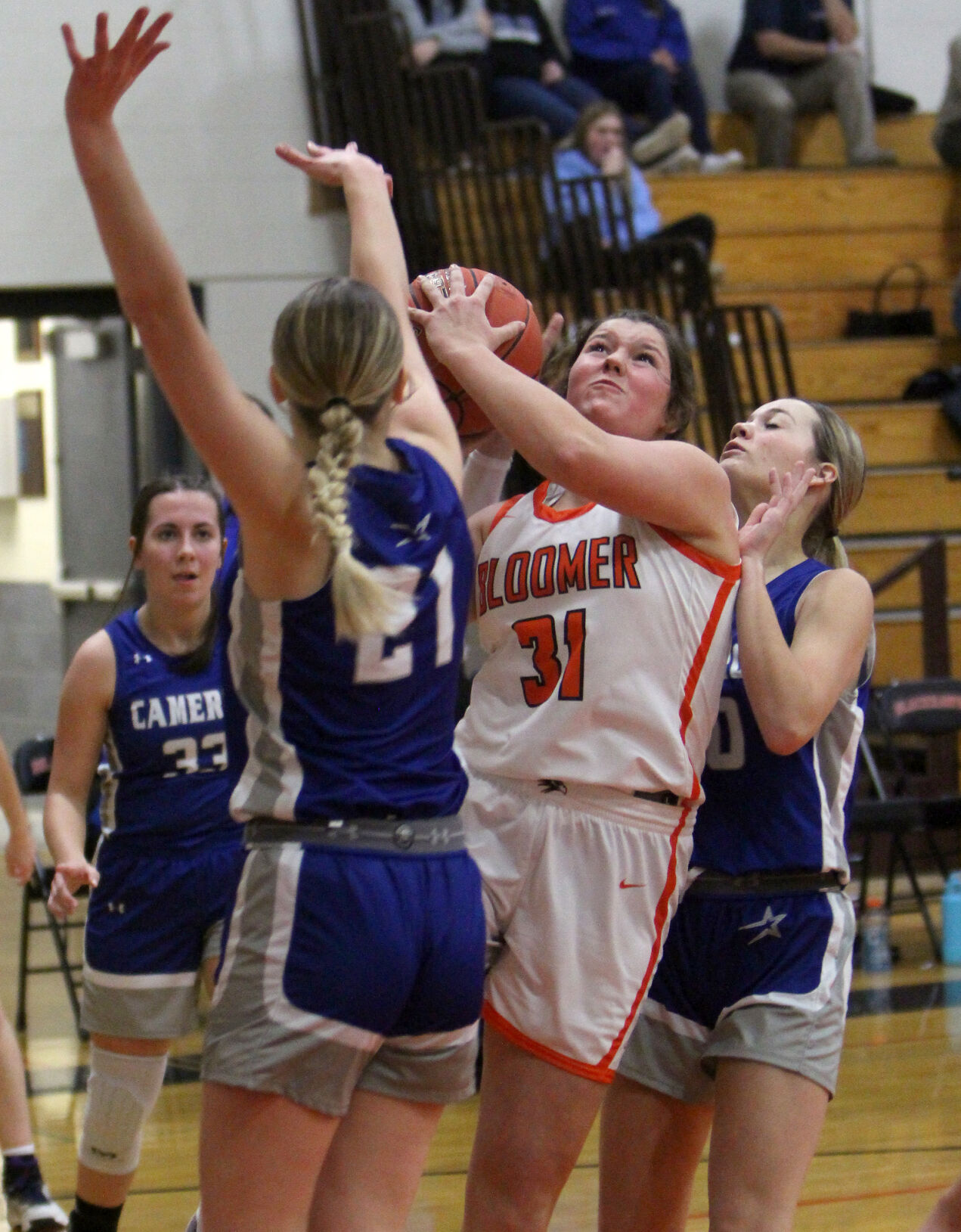 Cameron at Bloomer girls basketball 1-16-23